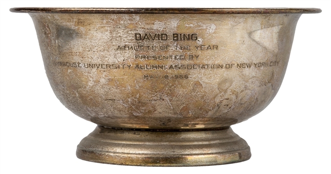 1966 Dave Bing “Athlete of the Year” Cup Award Presented by Syracuse University Alumni Association of New York City (Bing LOA)